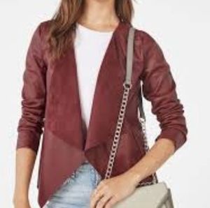 Justfab faux leather jacket - stretchy!